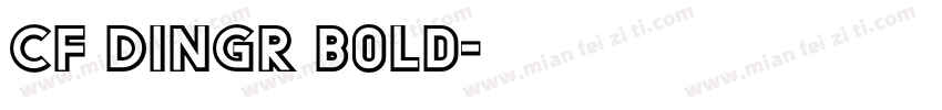 CF DinGr Bold字体转换
